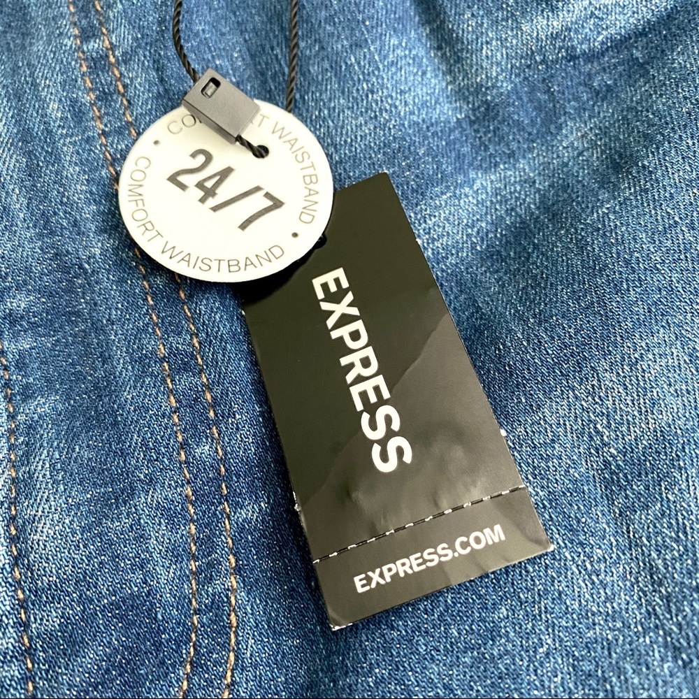 NWT Black Stripe High Waist Ankle Legging Jeans - Picture 10 of 11